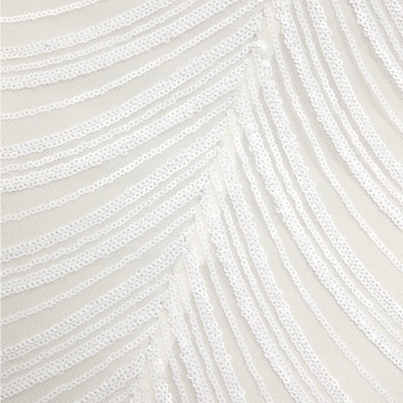 Like a Movie Star White Sequin Bodycon Midi Dress - size XS - Picture 4 of 5